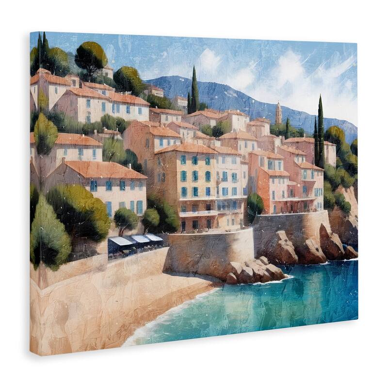 Stupell Charming Coastal Architecture Canvas Wall Art Design By Kim Allen