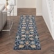 preview thumbnail 87 of 178, Nourison Passion Boho French Country Floral Area Rug. 2'2" x 10' Runner - Navy - Runner