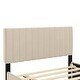 preview thumbnail 7 of 22, Full Size Velvet Upholstered Platform Bed with Twin Size Trundle,Selected Velvet Fabric