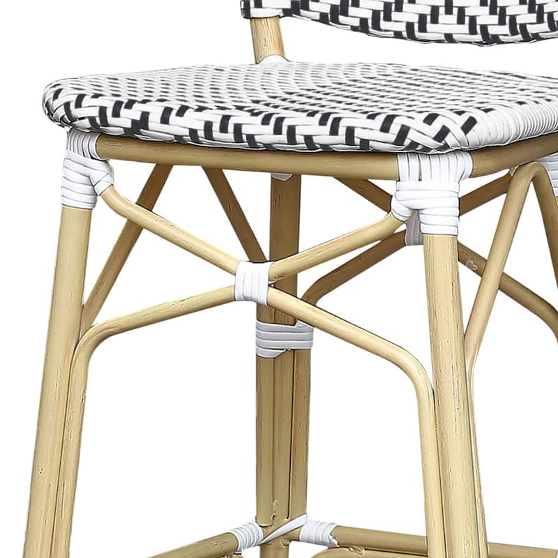 Stella Bohemian Natural Tone 30-inch Patio Bar Chairs (Set of 2) by Furniture of America - Set of 2