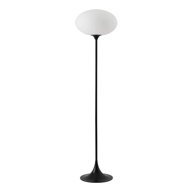 SAFAVIEH Nomi 63-inch Black Metal & Glass Floor Lamp - 16"W x 16"D x 63"H