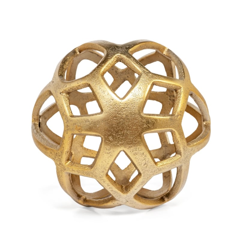 Vyan Decorative Metal Orb Sculpture