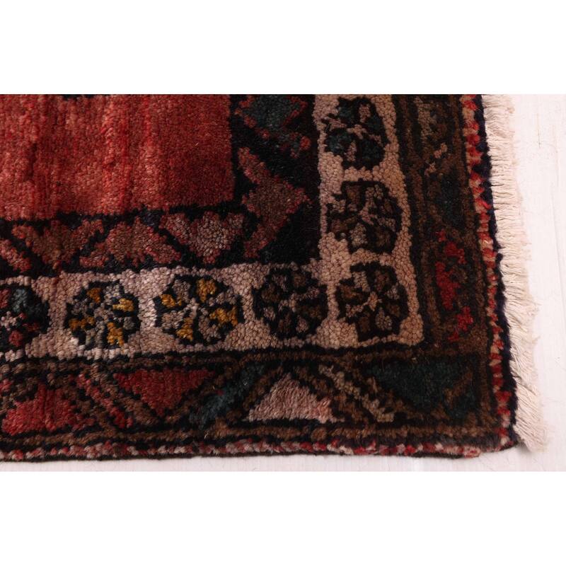 ECARPETGALLERY Hand-knotted Konya Anatolian Dark Red Wool Rug - 3'8 x 10'5