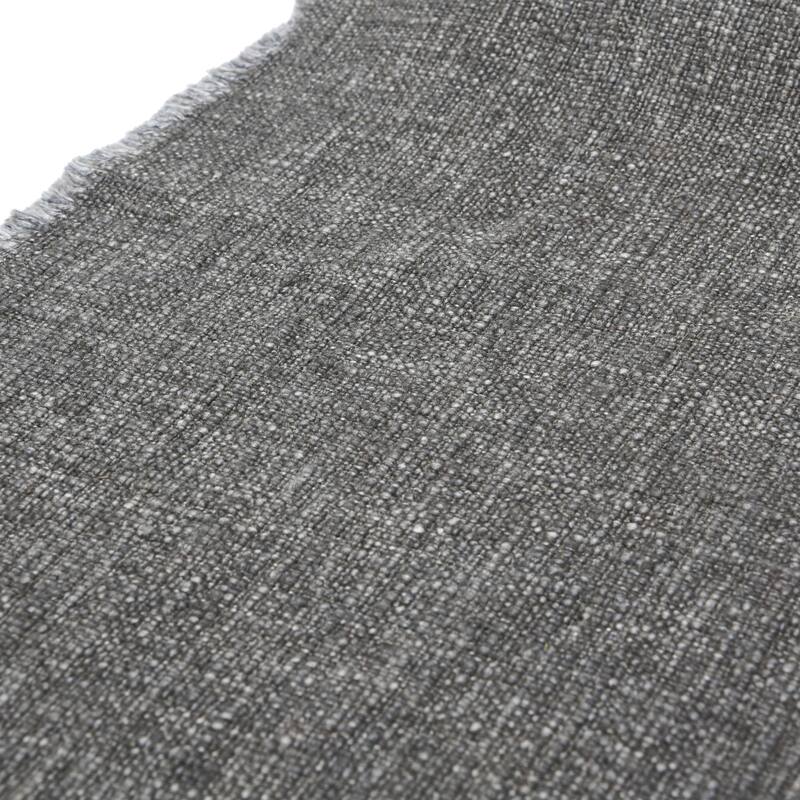 Linen Blend Table Runner with Frayed Edges