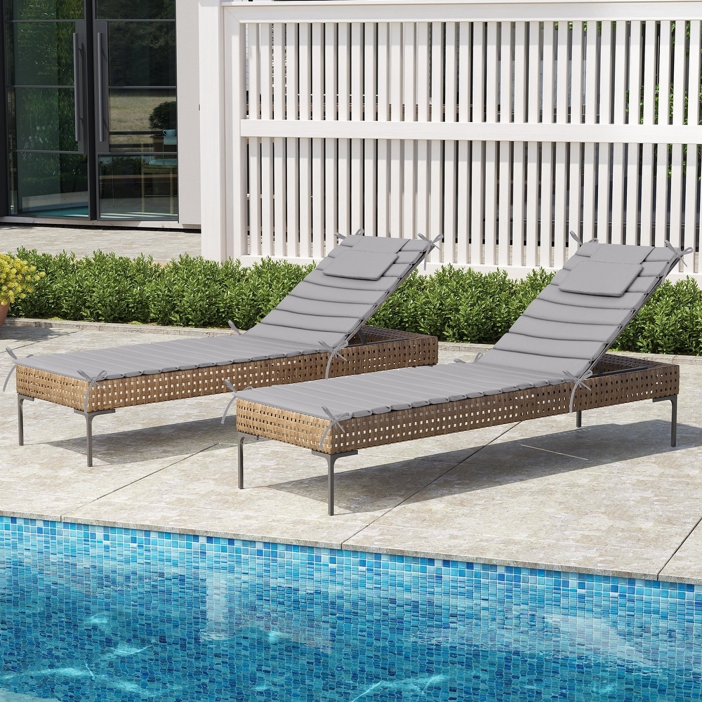 Grey Chaise Outdoor Cushions and Throw Pillows Bed Bath Beyond