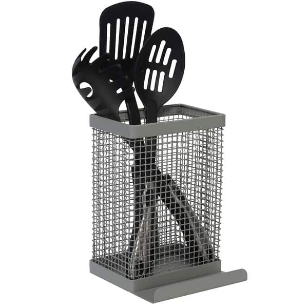 Kitchen Details Industrial Collection Tablet and Utensil Holder Bed