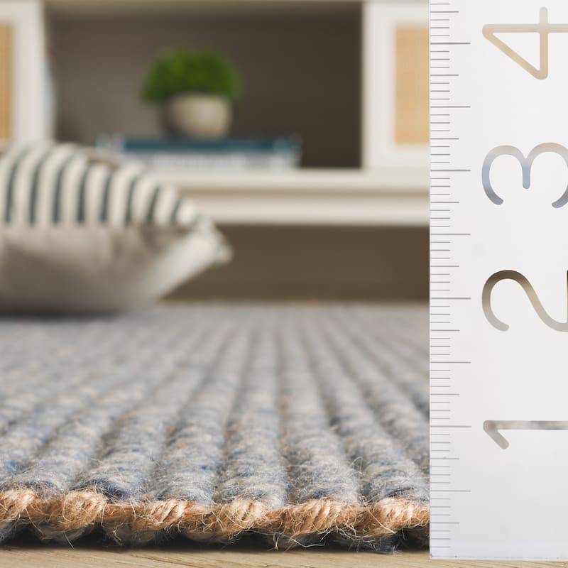 SAFAVIEH Flatweave Natural Wanja Fiber Farmhouse Wool & Jute Rug