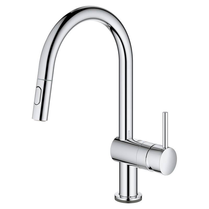 Grohe Minta 1.75 GPM Single Hole Pull Down Kitchen Faucet with On/Off