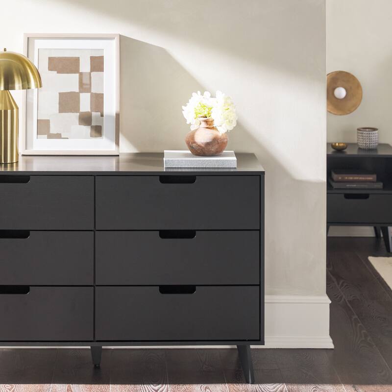 Middlebrook Designs Hans 6 Drawer Dresser with Cut Out Handles