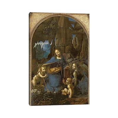 iCanvas "The Virgin of the Rocks " by Leonardo da Vinci Canvas Print