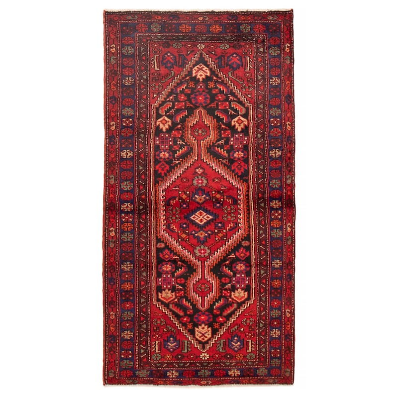 ECARPETGALLERY Hand-knotted Anadol Red Wool Rug - 3'5 x 6'11 - Red - 3'5 x 6'11