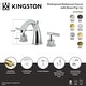 preview thumbnail 2 of 35, Kingston Brass Convergent Two-Handle 3-Hole Deck Mount Widespread Bathroom Faucet with Knurled Handle and Brass Pop-Up Drain