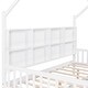 preview thumbnail 47 of 45, Wooden Full Size House Bed with Trundle,Kids Bed with Shelf, Gray