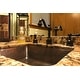 preview thumbnail 3 of 12, 19-in Rectangle Under Counter Hammered Copper Bathroom Sink (LREC19DB)