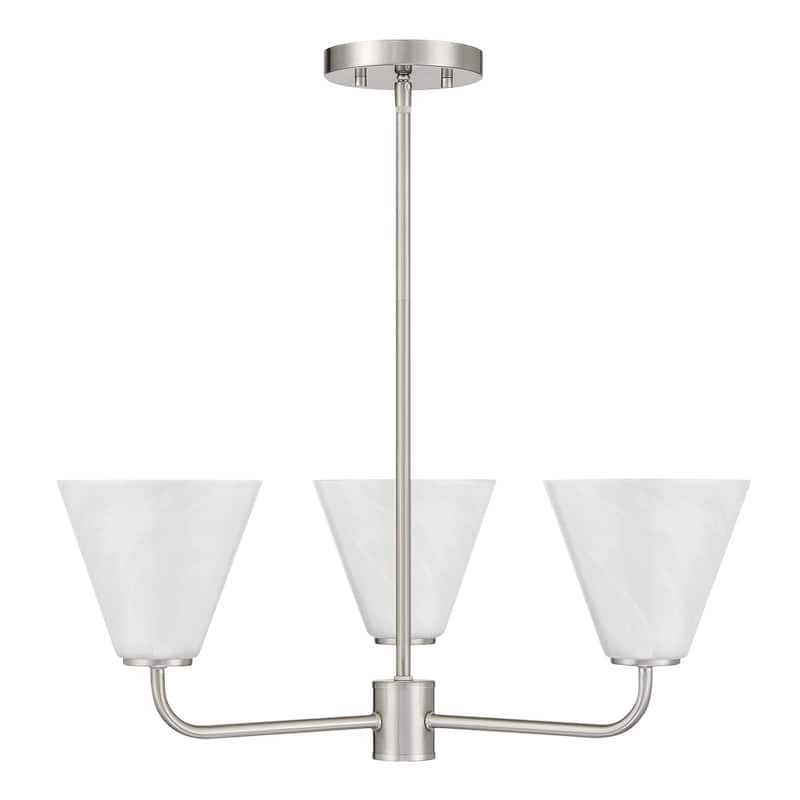 Blair 3-Light Chandelier - Satin Nickel