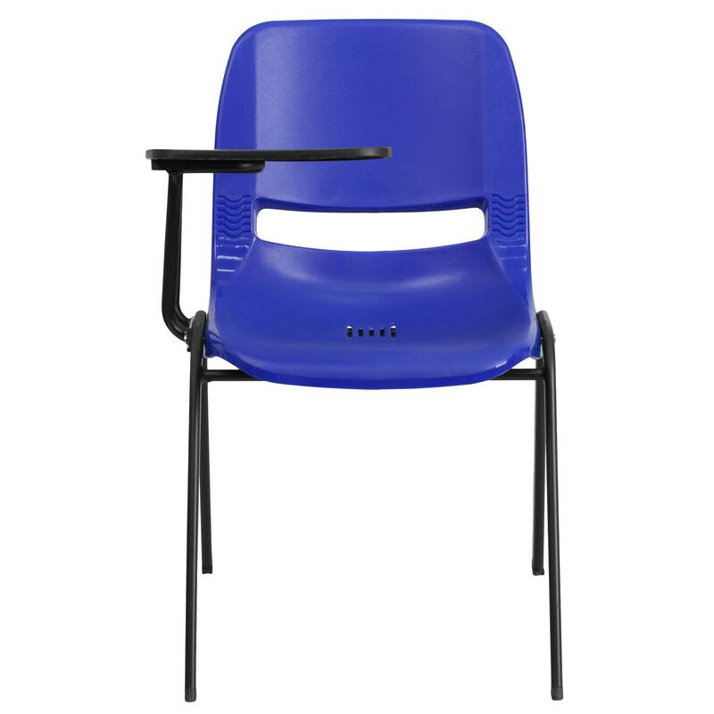 Ergonomic Shell Chair with Right Handed Flip-Up Tablet Arm