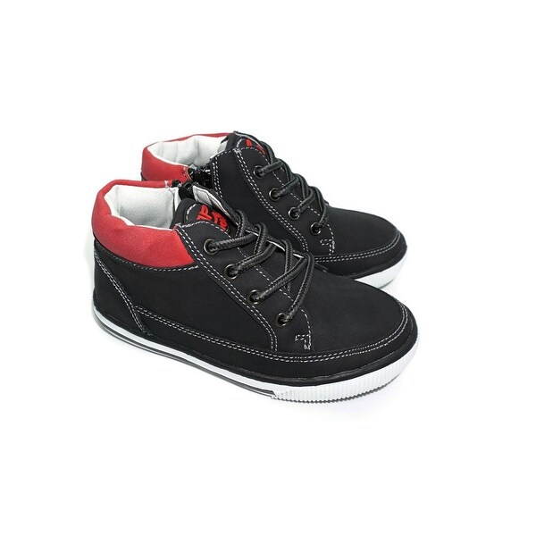 boys black high top sneakers