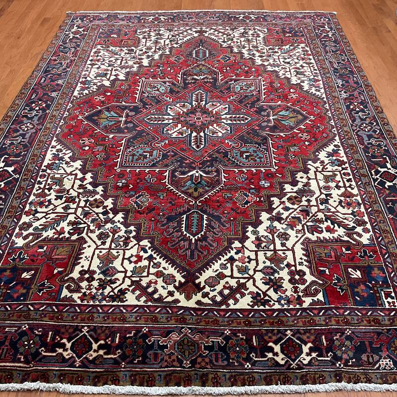 HERAT ORIENTAL Handmade Fine Heriz Rug - 7'11" x 11'4"