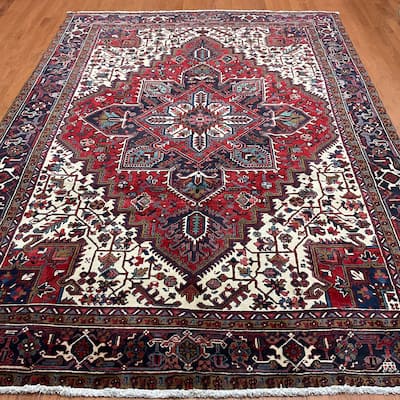 HERAT ORIENTAL Handmade Fine Heriz Rug - 7'11" x 11'4"