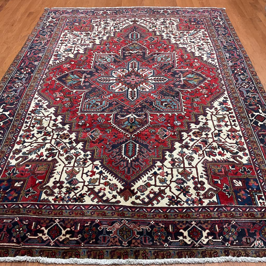 HERAT ORIENTAL Handmade Fine Heriz Rug - 7'11" x 11'4"