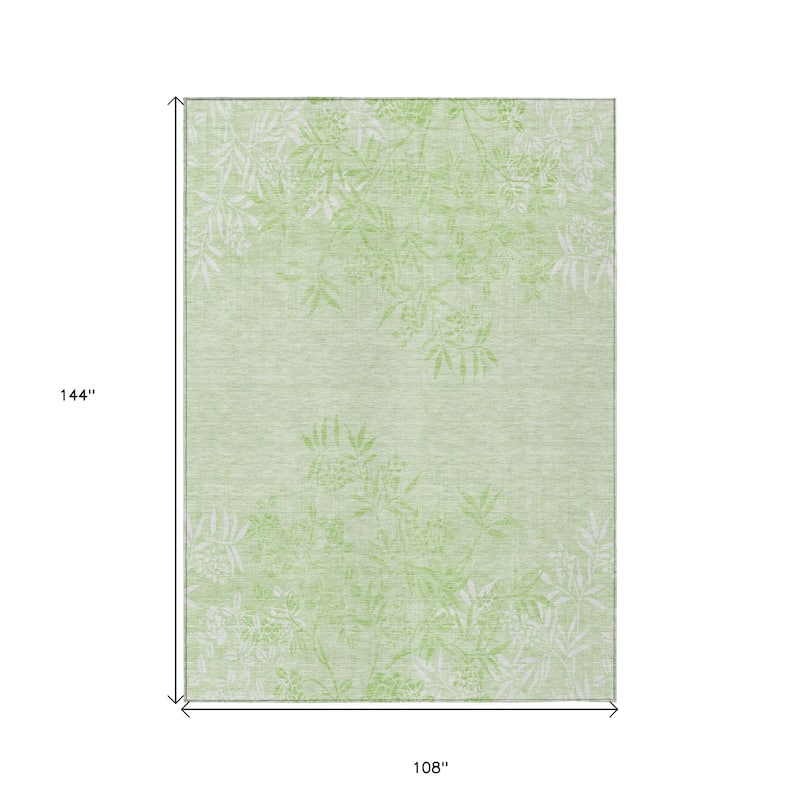 HomeRoots Floral Transitional Rectangle Outdoor Rug