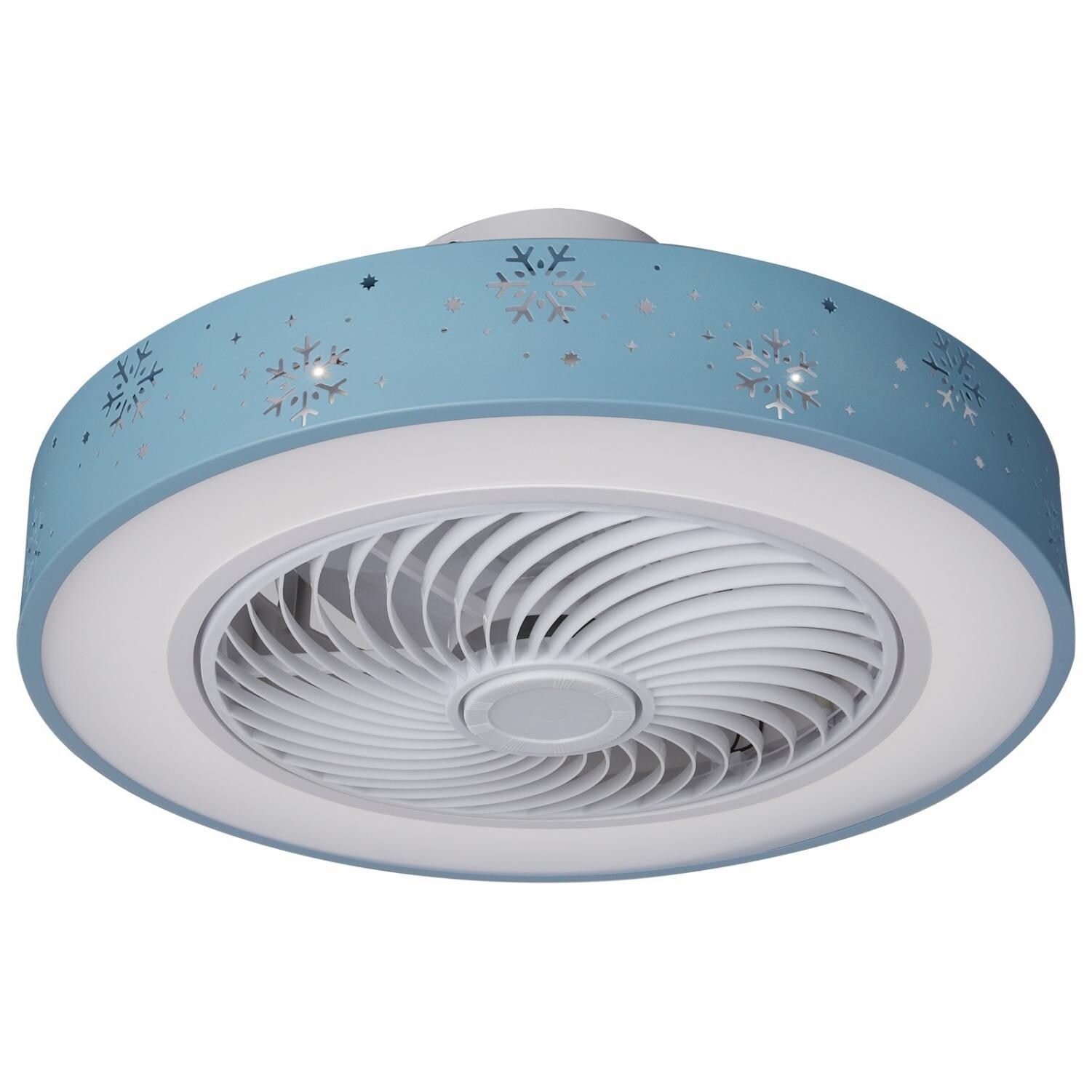 Fan LED 36W Ceiling Light,Dimmable with Remote Control,6 Colors Available,Gray 