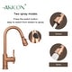 preview thumbnail 7 of 15, Copper Kitchen Faucet with Single Level handle and Pull Down Sprayer