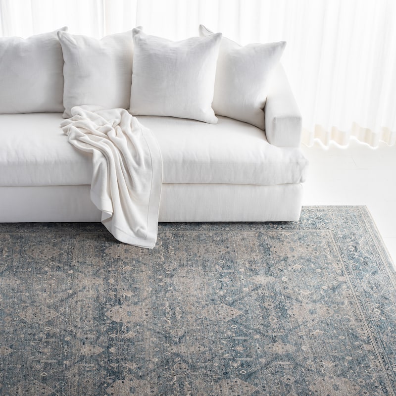 Lauren Ralph Lauren Mallika Traditional Oriental Vintage Rug - 8' x 10' - Blue/Grey