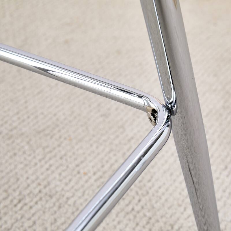 Roomfitters Upholstered Bar Chairs with Metal Legs, Small Accent Chairs for Dining or Living Room Use
