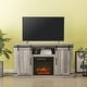preview thumbnail 4 of 14, 54 in. TV Stand for TVs up to 60 in. with Electric Fireplace Grey