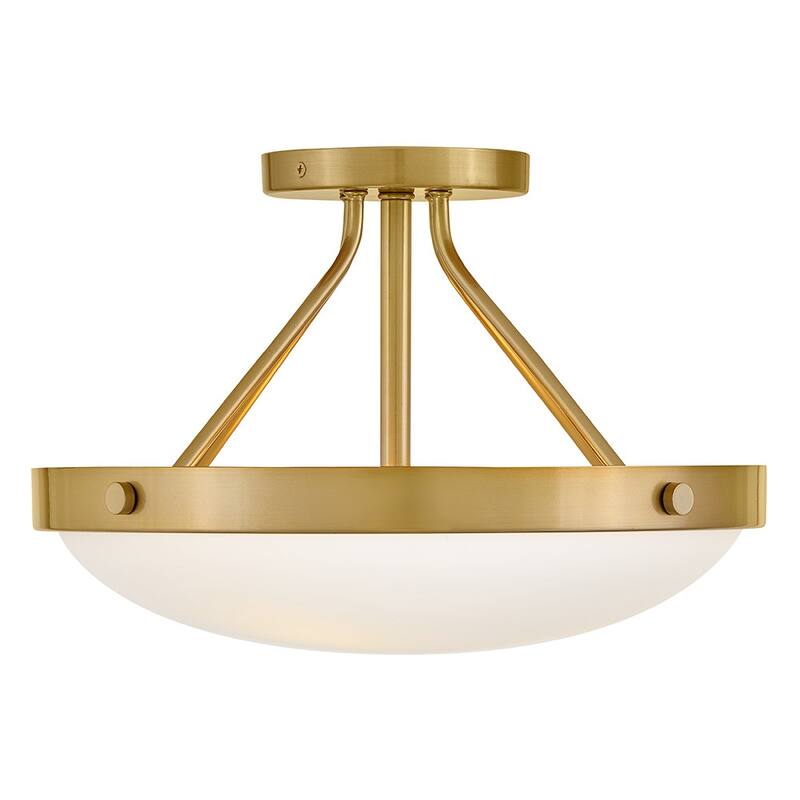 Lark 84363 Gus 3 Light 15" Wide Semi-Flush Ceiling Fixture