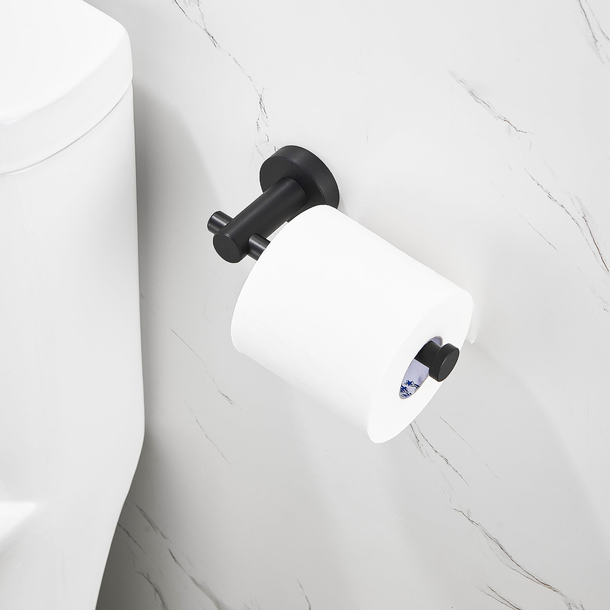 Free-Standing Toilet Paper Holder, Black Onyx