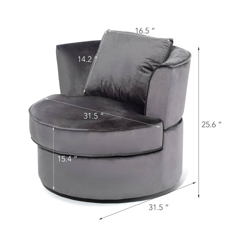 Swivel Bucket Chair for Living Room Bedroom