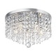 preview thumbnail 22 of 45, GetLedel Modern 5-Light Crystal Flush Mount Chandelier