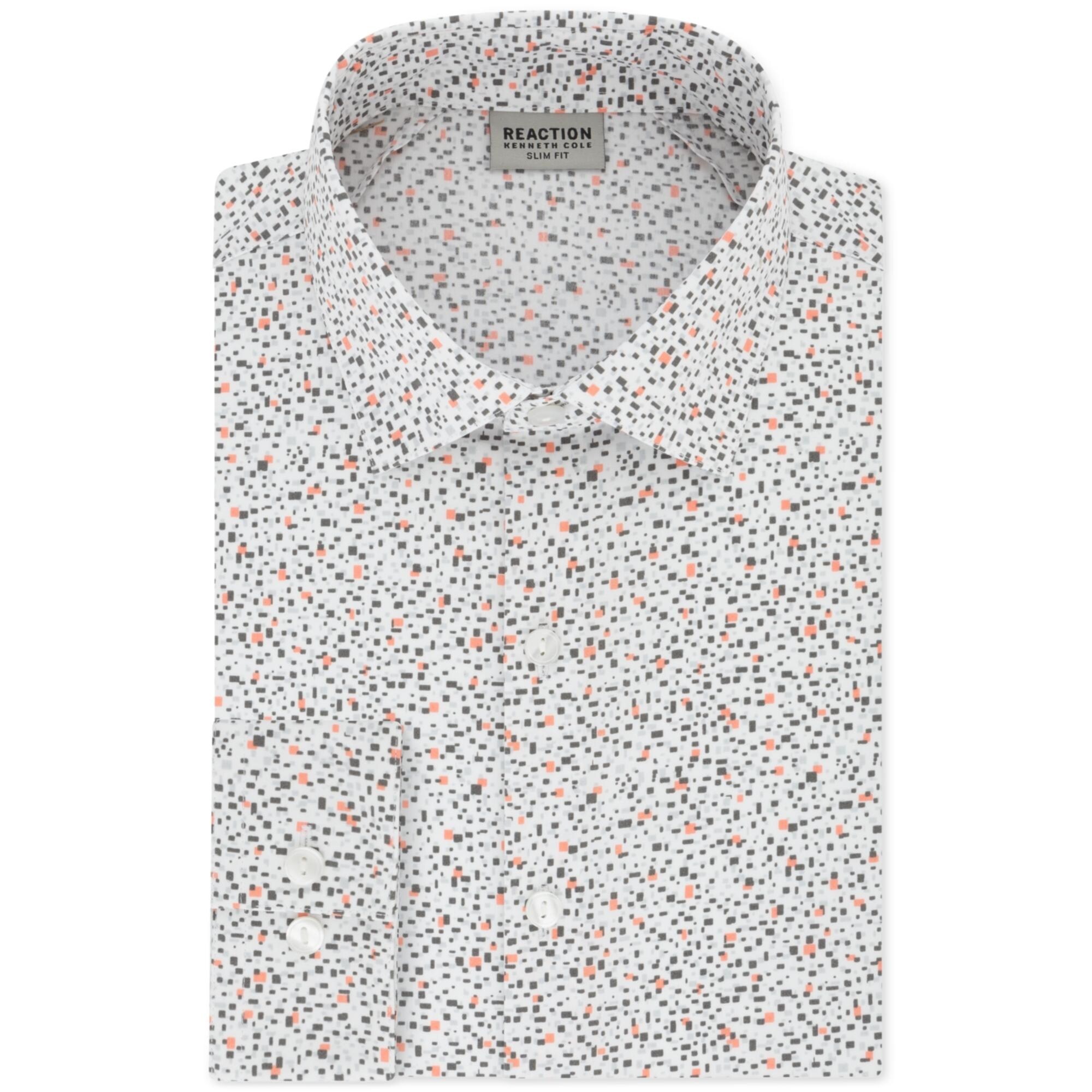 kenneth cole reaction white dress shirt