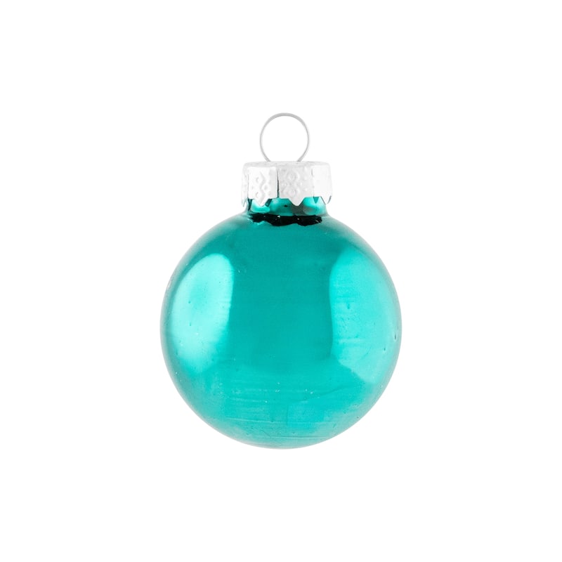 Shiny and Matte Multiple Size Glass Ball Christmas Ornaments - 2.5" - Green - 40ct