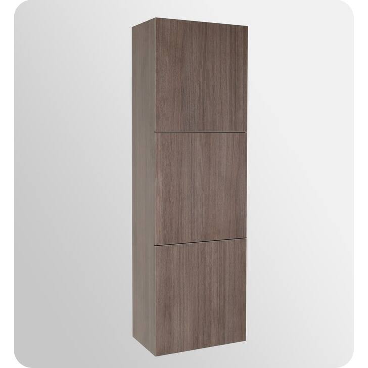 Fresca 59" Freestanding Bathroom Linen Cabinet with Three Storage