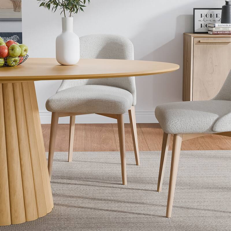 Dovelina 67" 3 Color Options Oval Dining Table for 6 People - 67"x33.5"x31"