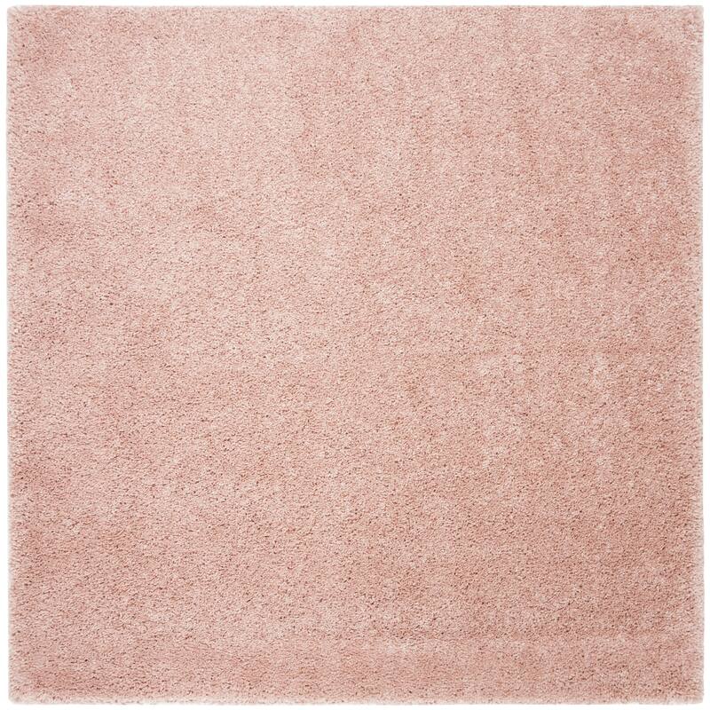 SAFAVIEH Royal Shag Sannie 2-inch Thick Rug - 6'7" Square - Plum