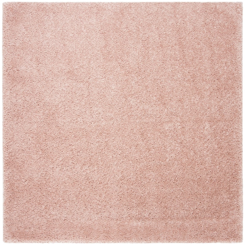 SAFAVIEH Royal Shag Soffia 2-inch Thick Rug - 6'7" x  6'7" - Plum - Square