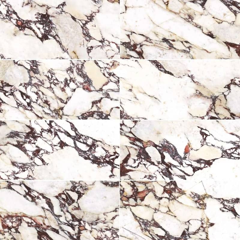 Cala Rosso 12x24 Viola Glossy Porcelain Tile - Floor, Wall - Large Format
