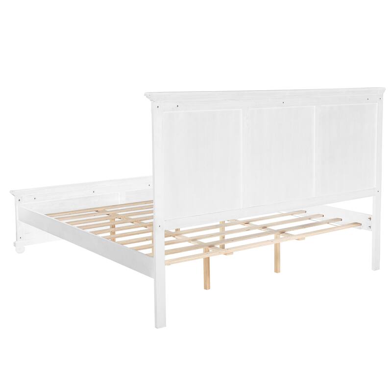 King Size Bed with Tall Headboard & Footboard