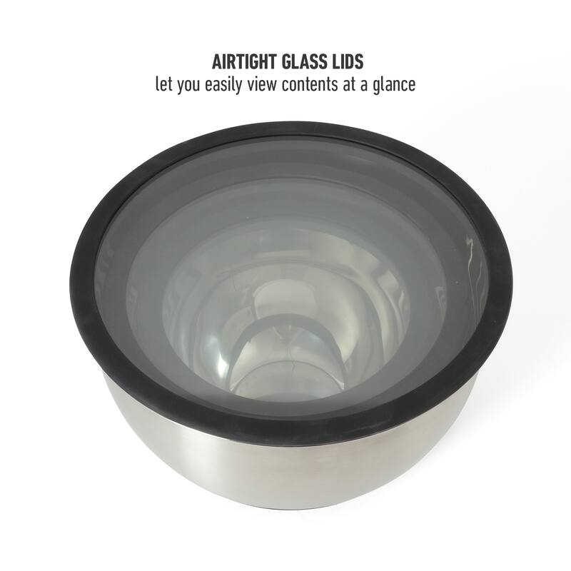 Calphalon Orbit 3 Piece Mixing Bowl Set W/ Lid