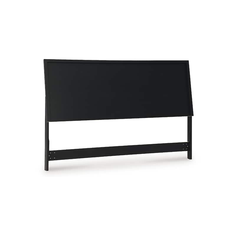 Signature Design by Ashley Danziar Black King Panel Headboard
