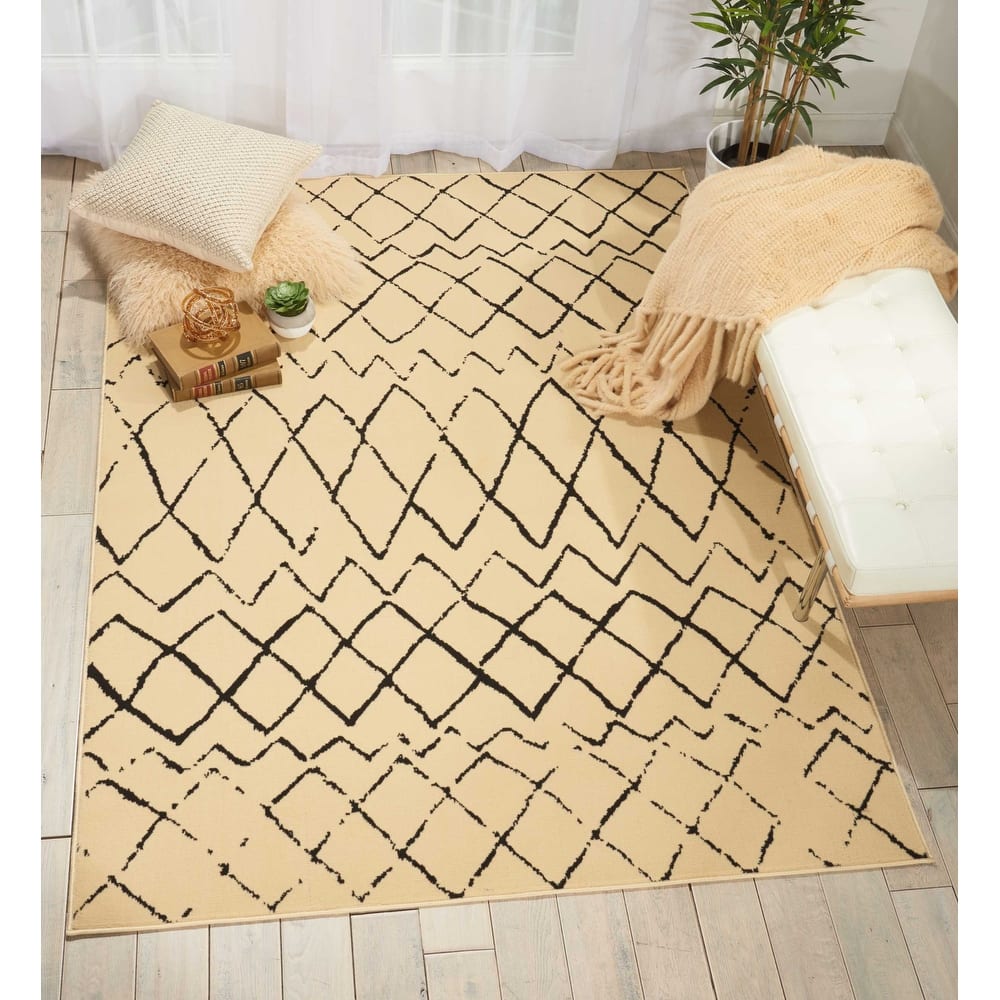 Nourison Grafix Moroccan Patterned Area Rug
