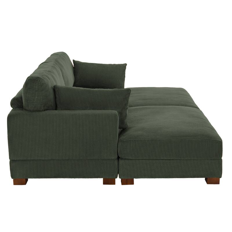 88" Convertible Larger Couch Modular Sectional Sofa Set