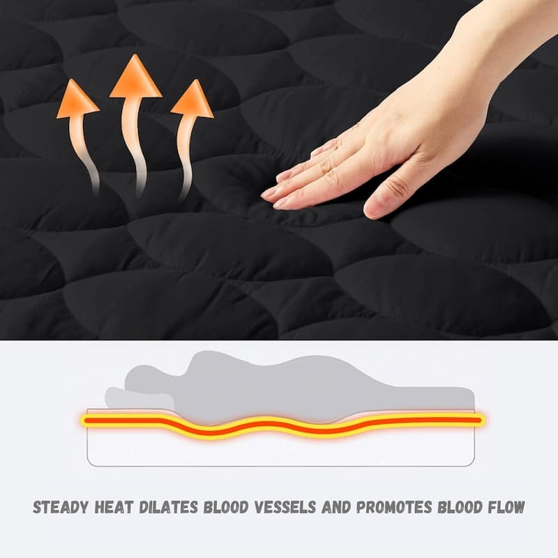 Temperature Regulating Electric Heated Mattress With Controllers