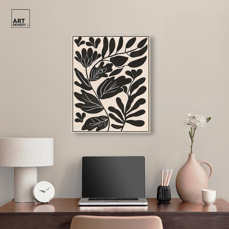 Ebony Eden Essence I Canvas by Art Remedy