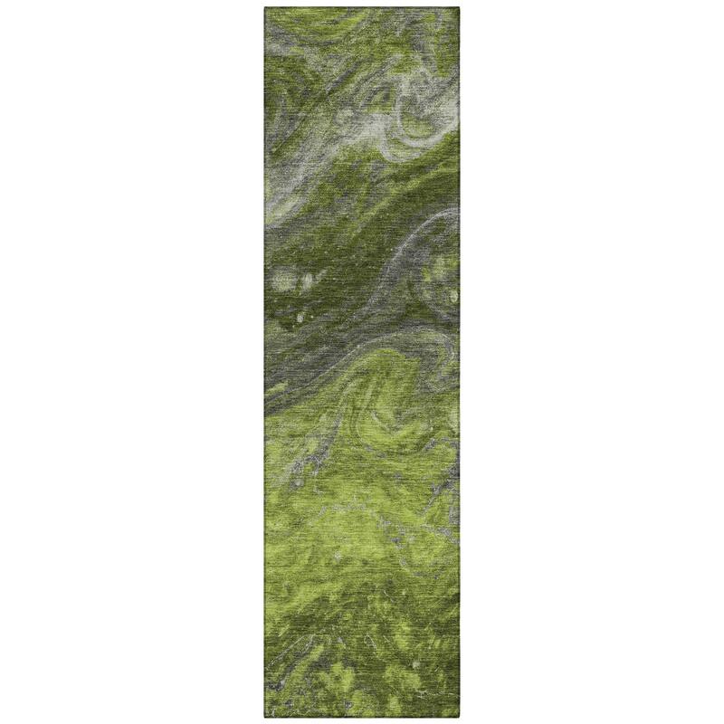 Machine Washable Indoor/ Outdoor Chantille Modern Abstract Rug