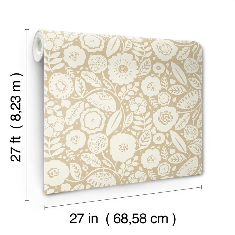 Romainville Camille Blossom 27 In W X 27 Ft L Wallpaper